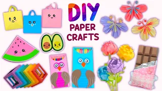 8 DIY PAPER CRAFTS - School Supplies - Gift Ideas - Fidgets and more...