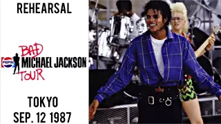 Michael Jackson - Bad Tour Live Rehearsal in Tokyo (September 12, 1987)