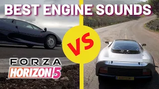 Forza Horizon 5 Engine Sounds VS Real Life  (FH5 Engine Noise Comparison)