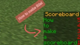 How to make a SCOREBOARD in Minecraft 1.20 {Java/Bedrock}