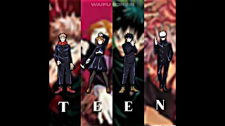 Teen Titans, Let’s Go! - itadori/Nobara/Megumi/Gojo  #fyp #anime #jujutsukaisen #tiktok #shorts