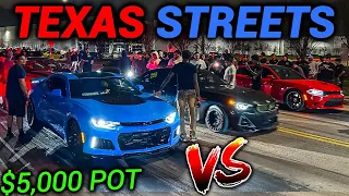 STREET RACERS TERRORIZE TEXAS STREETS! (TX2K) HUGE ARGUMENT!
