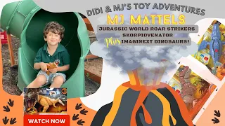 MATTELS JURASSIC WORLD ROAR STRIKERS Skorpiovenator TOY featuring IMAGINEXT DINOSAURS/ KIDS PLAY