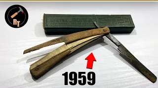 Реставрация старой опасной бритвы. 1959 год - Россия/Restoration of an old straight razor