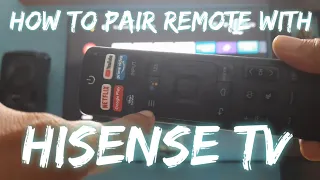 How-To Pair Remote with Bluetooth - Android TV Using Voice Commands in Hisense TV 50 Inch
