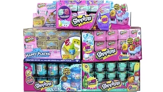 Mega Shopkins Full Case Opening Happy Places, Food Fair, Season 3, 4 and 5!