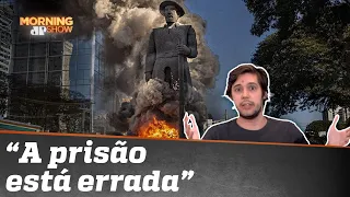 Autor de incêndio em estátua de Borba Gato se explica: 'Foi pra abrir o debate'