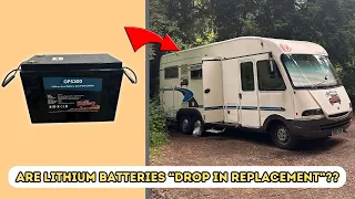 Are Lithium batteries actually a “drop in replacement” for a motorhome??