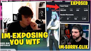 CLIX FREAKS OUT After SYPHERPK Scams Him WHILE EXPOSING EARNINGS Of Players He KILLED in RANKED!