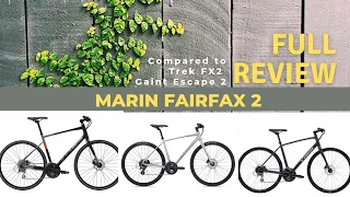 Marin Fairfax 2 Full Review | Comparison Trek FX2 & Giant Escape 2 | Best Hybrid Cycle under 50000