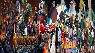 Naruto vs Avengers ( Infinity war)  2018 ᴴᴰ|  NARUTO SHIPPUDEN OP.16 - SILHOUETTE