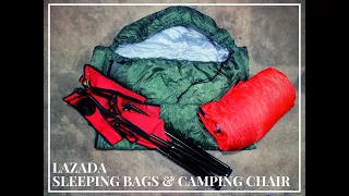 Sleeping Bags & Camping Chairs | KADAMA Outdoors | Lazada Haul & Review | Camping Gear