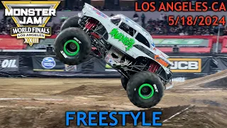 Monster Jam World Finals XXIII Los Angeles CA - 2024, May 18th (Freestyle) 4K 60fps