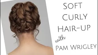 Soft tumbling bridal up-do, great hair style for thick heavy hair or fine hair!