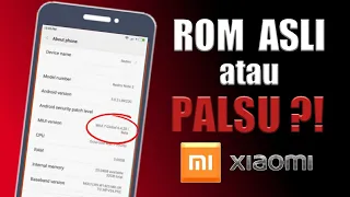 Cek ROM XIAOMI Asli atau Palsu