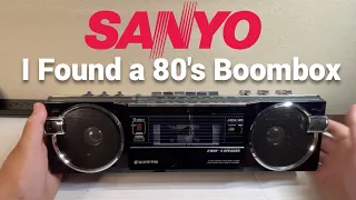 I Found a Sanyo M7770K Radio Cassette Player from the 80's