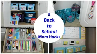5 BACK TO SCHOOL MOM HACKS TO STAY ORGANIZED FOR THE SCHOOL YEAR -COLLAB
