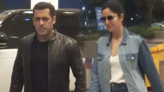 Salman और Katrina दिखाई दिए Mumbai Airport पर रवाना हुए Dubai के लिए | Dabangg Tour Reloaded