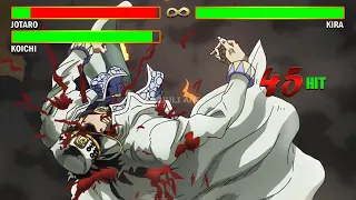 Jotaro VS Kira With Healthbars | JoJo's Bizarre Adventure