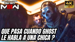 Que pasa cuando Ghost le habla a una Chica ?  - Call of Duty Modern Warfare 3 2023
