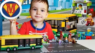 LEGO City 2017 Автобусная Остановка – Быстрая сборка Играем на дорогу устанавливаем Лего Сити 60154