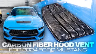 2024 Mustang Carbon Fiber Hood Vent - Overview and Install