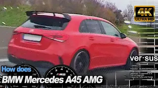 BMW M2 Competition vs Mercedes A45 AMG 4MATIC+ +120-245 Insta360 DriveAnalyser RaceRender [4k]