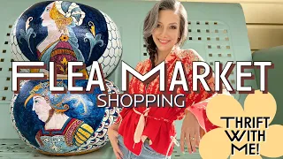 Flea Market Shopping | Thrift With Me for Vintage & Antiques | Secondhand Spring Haul