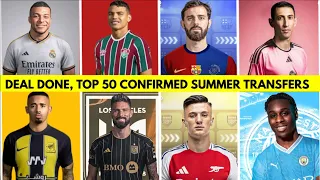 🛑BEST 50 CONFIRMED SUMMER TRANSFER 2024 ⌛Mbappe to Madrid, Neymar, Thiago Silva, GIROUD, Haaland 🔥