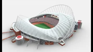 Khalifa International Stadium World cup Qatar в 3D от 1Quad