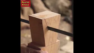 Amazing Hand Cutting Wood Joints Without Nail