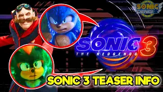 Sonic 3 teaser info and Jim Carrey Eggman COMEBACK?