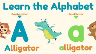 Learn the Alphabet with Animals | Capital Letter & Small Letter | Learning Videos for Kids EP. 11