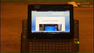 Sony VAIO UX VGN-UX380N - Using it with common programs and playing games - in 2020!