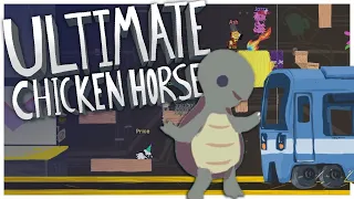 WATCH OUT FOR THE TRAIN!! - Ultimate Chicken Horse [Shellebration Update!]