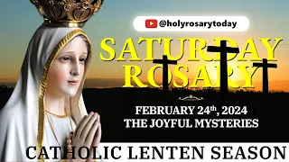 SATURDAY HOLY ROSARY 💜 FEBRUARY 24, 2024 💜 JOYFUL MYSTERIES OF THE ROSARY [VIRTUAL] #holyrosarytoday