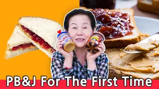 Korean Grandma Tries 'Peanut Butter & Jelly Sandwich' For the first time