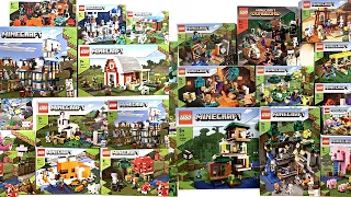 ALL LEGO Minecraft 2019-2022 Summer-Winter Sets COMPILATION/COLLECTION Speed Build