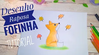 Como Desenhar Raposa - passo a passo - coisas fofas