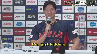 [ENG] Shohei Ohtani WBC Press Conference PART 1