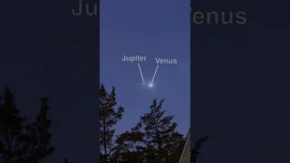 Jupiter and Venus conjunction of March 1st 2023 #astrophotography #telescope #space #shorts #venus