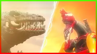 Evangelion Unit 2 vs. Biollante || Stop Motion Battle