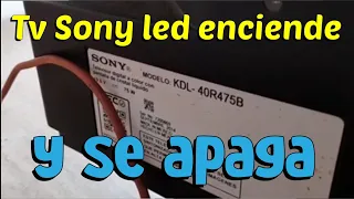 Tv Sony led enciende y se apaga... aquí la solución