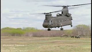 1999, CH47 Chinook helicopters May training exercise, pure sound