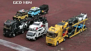 Unboxing GCD Truck Mercedes Actros Transporter 1:64 Scale | DETAIL BANGET