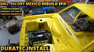 Ep 2: MK2 Escort Mexico Rebuild - Duratec Engine Install