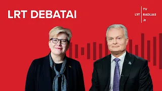 Tiesiogiai – Gitanas Nausėda ir Ingrida Šimonytė susitinka LRT RADIJO debatuose | 2024-05-21