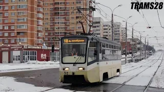 Общественный транспорт Тулы утром 1 января.