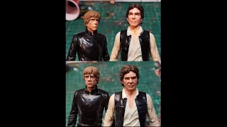 Repainting cheap Hasbro Star Wars figures: Luke and Han