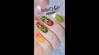 Dry Drag Marble Nail Art Tutorial with Stamped Floral Design